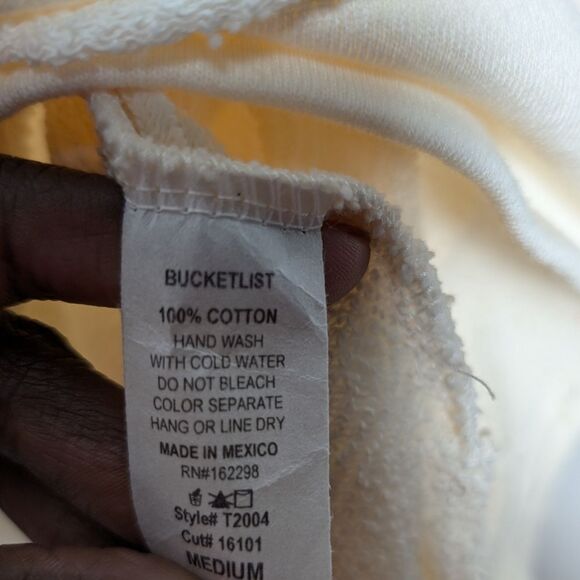 Bucket list Oversized colorblock terry knit tunic pull over top sz M - Picture 3 of 8